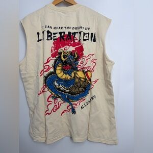 Allegory Clothing Drums Of Liberation Tank Top NEW Limited